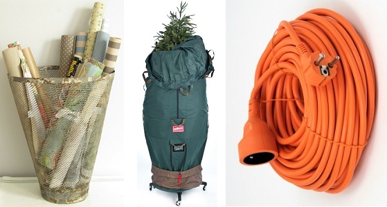 Storing Gift Wraps, Trees & Extension Cords. 1. 2. 3. .