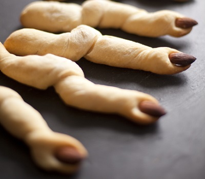 Ghoulish Breadsticks. Source.