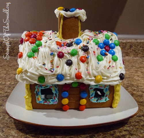 Gingerbread House Decorated.