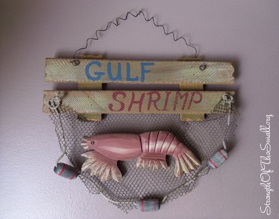 Gulf Shrimp Nautical Sign.
