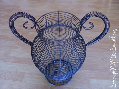 Large Wire Urn.