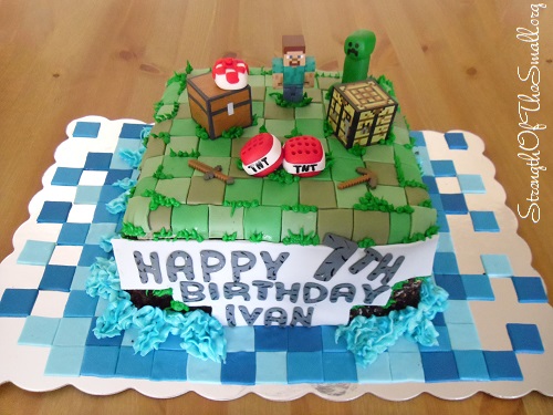 Minecraft Cake by Stephanie's Sweet Creations.