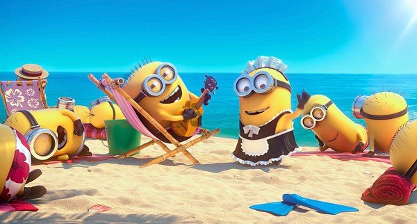 Despicable Me 2: Minions on The Beach.