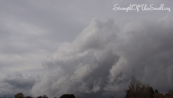 Thick Clouds formation over the mountains.