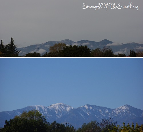 Thick Clouds/Snowy Mountains.