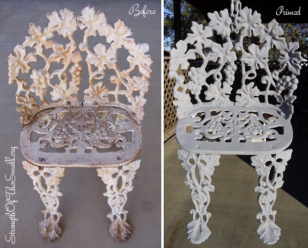 Vintage Cast Iron Chair.