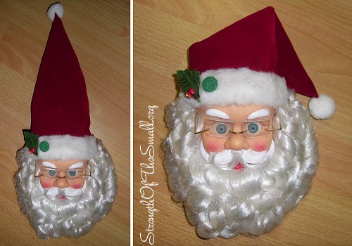 Vintage Santa Door Hanger.