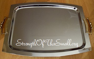 Vintage Stainless Steel Tray.