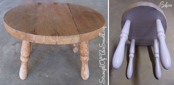 4-Leg Vintage Footstool.