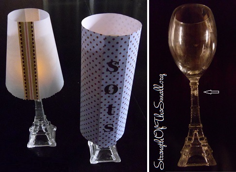 Wine Glass Lamp Shades.